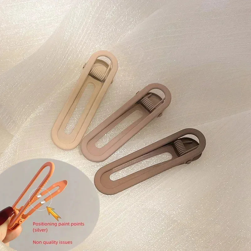 Women 2/3/4pcs Korean Fashion Gold White Pink Glitter Hair Pin Acetate Make Up Hair Clip detail view
