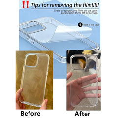 Luxury Transparent Phone Case For iPhone Duo 18 17 16 15 14 Plus 13 12 11 Pro Max Shockp detail view
