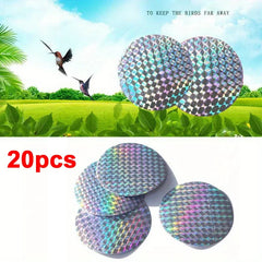20 Pcs Reflective Bird Repellent Sticky Tape | Effective Pigeon Scare Tool for Garden and Farm