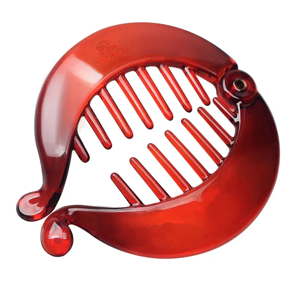 Small Round Shape Ponytail Hair Claw Clip Women Girls Banana Clip Crab Black Brown Ponytail Holder Pro Hair Styling Accessories