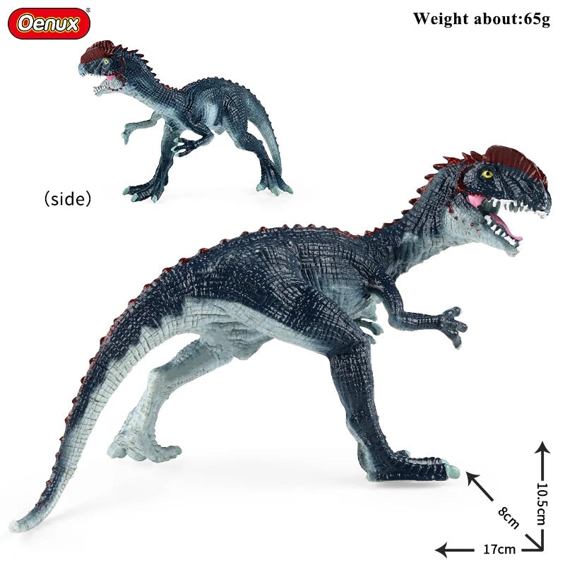 Oenux Jurassic Dinosaurs Action Figures Set | 5 Realistic PVC Models Collection Toy additional angle
