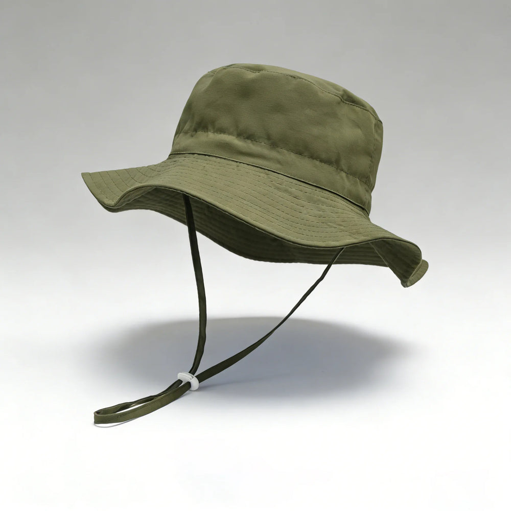 Solid Color Kids Fisherman Hat | Unisex Summer Sun Protection Hat detail view