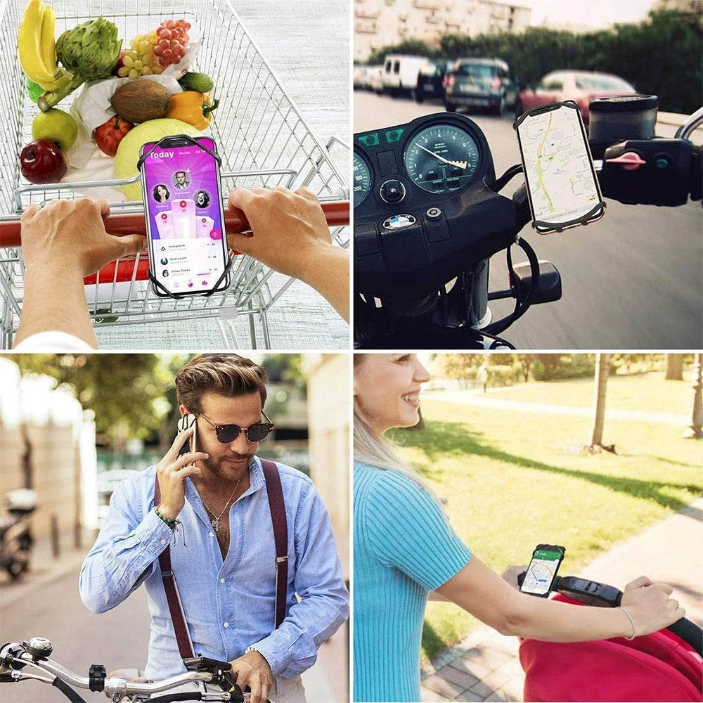 Bike Phone Holder Bicycle Mobile Cellphone Holder Motorcycle Suitable for Various Pho lifestyle view
