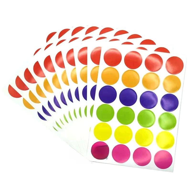 Colored Dot Sticker Labels | Round Circle Stickers for Organization and Party Decor lifestyle view