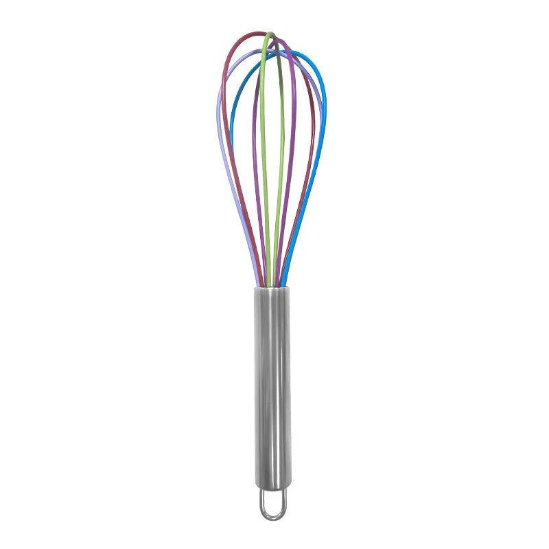 Stainless Steel Balloon Wire Silicone Whisk | Manual Egg Beater Mixer lifestyle view