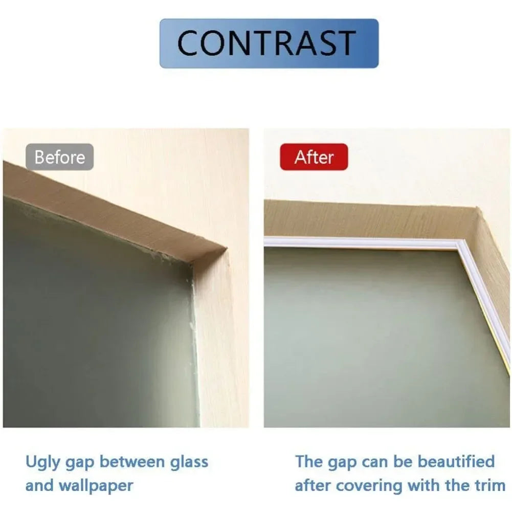 Self-Stick Wall Skirting Trim | 3D Flexible Border Decorative Line close-up view