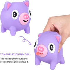 Screaming Pigs Squeeze Animal Ball Out with Sound Screaming Decompression Rubber Sque alternate view