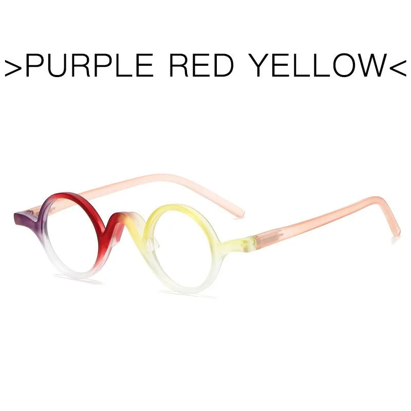 1PCS 26New Reading Glasses Man Woman High Quality Retro Circle Unisex Readers Fashion alternate view