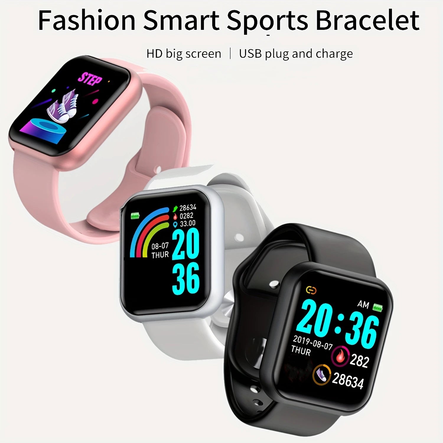 Multifunctional Smart Watch Men Women Bluetooth Connected Phone Music Player Fitness Spo detail view
