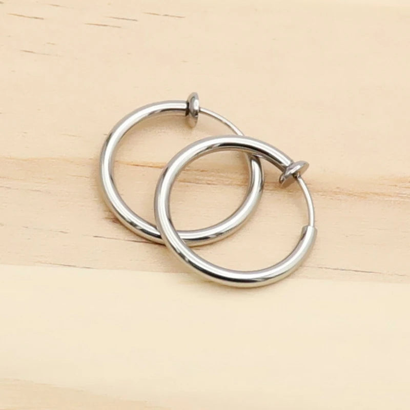 1 Pair Punk Clip On Earrings | No Hole Ear Cuff for Men and Women lifestyle view