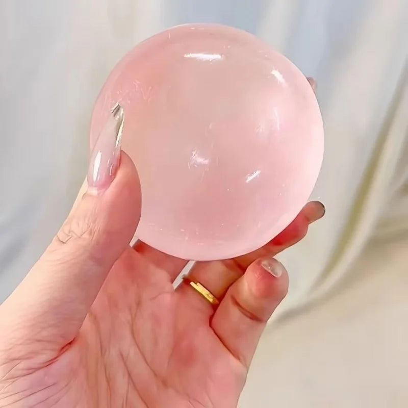 Handmade Coconut Oil Squishy Ball Slow Rising Fidget Stress Ball Clear Jelly Sensory Bal detail view