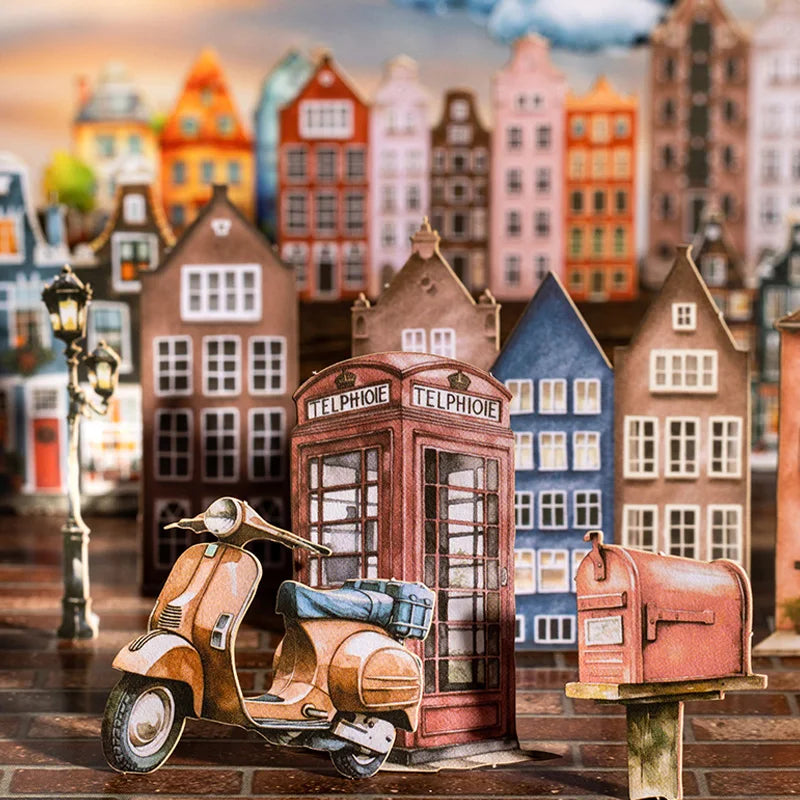 2Style 60Pcs/bag cabin landscaping hard card stickers pack DIY handbook material phone c detail view