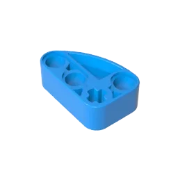 Gobricks GDS-2016 Technical Beam 2 x 3 L-Shape with Quarter Ellipse Thick | Buildin additional angle