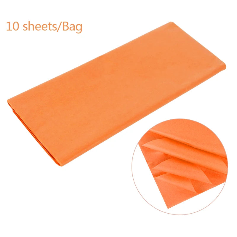 10pcs Unbleached Flower Wrapping Tissue Paper | 65x50cm Wedding Party Gift Wrap detail view
