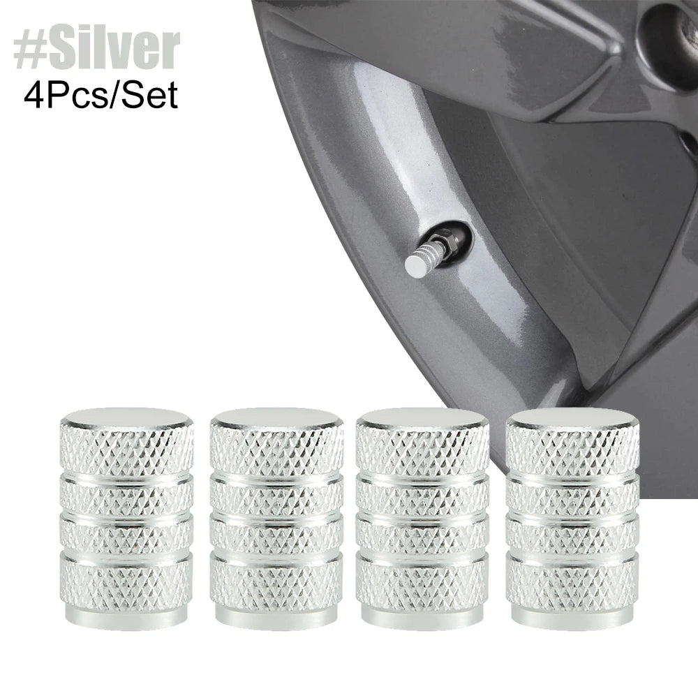 Aluminum Tire Valve Caps, Dustproof Stem Covers for Car Truck Bike detail view