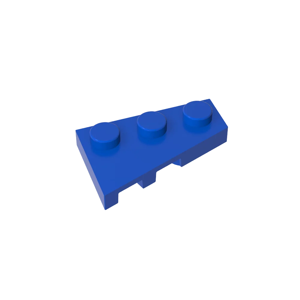 Gobricks GDS-547 Wedge Plate 3 x 2 Right | Compatible Building Block for DIY Creation alternate view