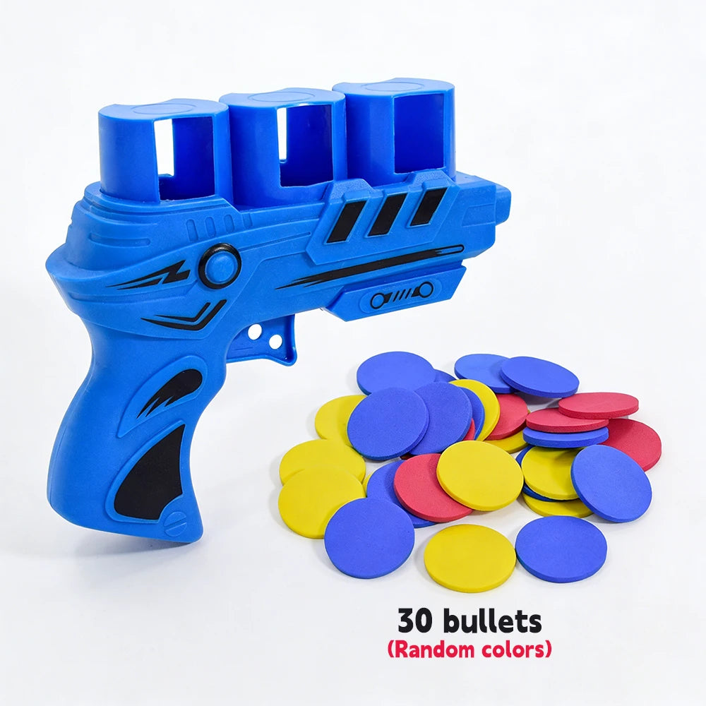 Kids Foam Disc Launcher Gun | Safe Outdoor Flying Saucer Toy alternate view
