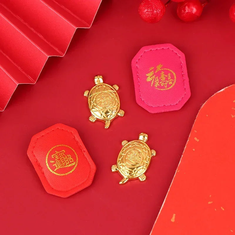 Cute Asakusa Turtle Small Golden Tortoise Guarding Praying Lucky Wealth Put It in Your O detail view