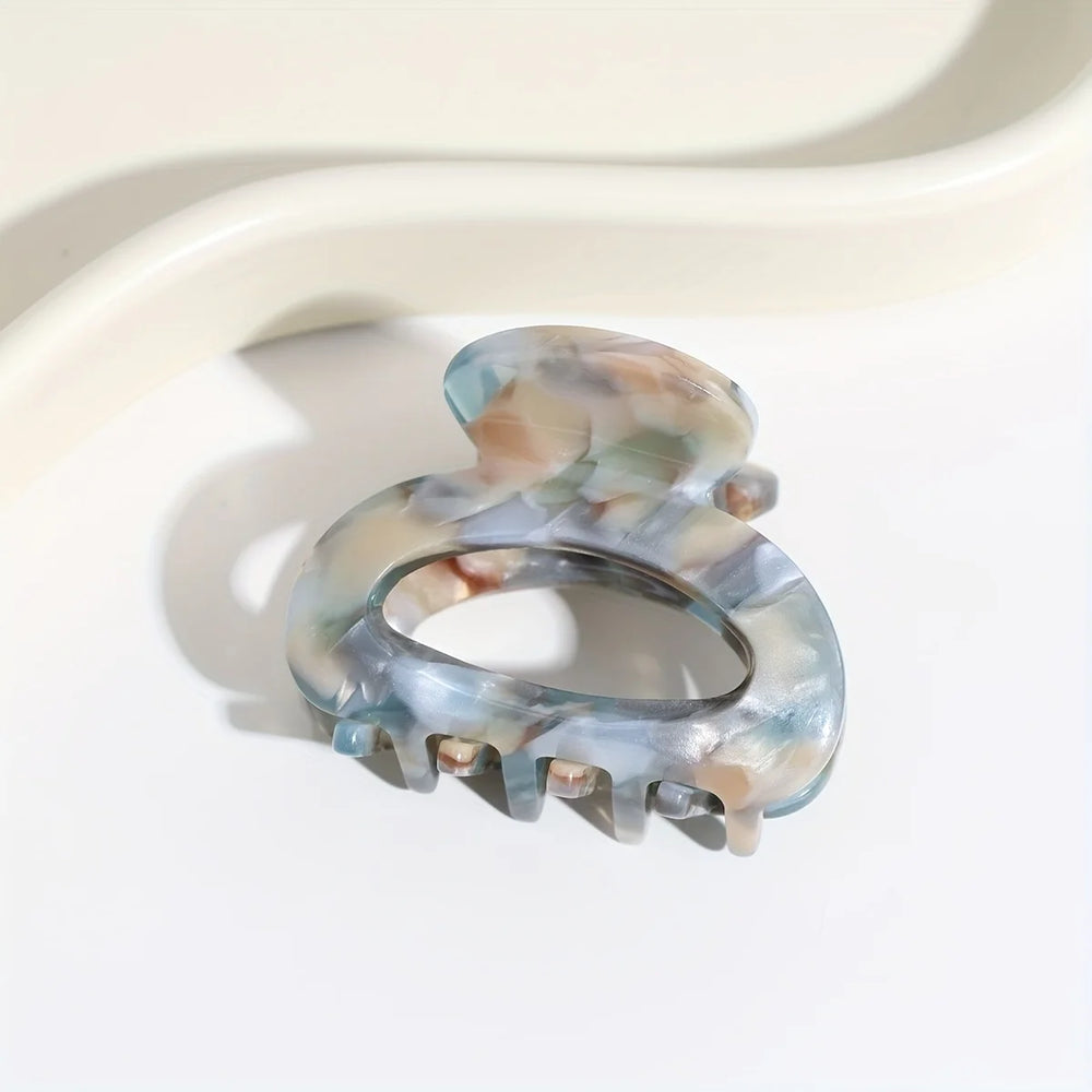 Elegant Sweet Small Oval Hair Claw Clip for Women Secure Grip Hair Accessories Ponyta alternate view