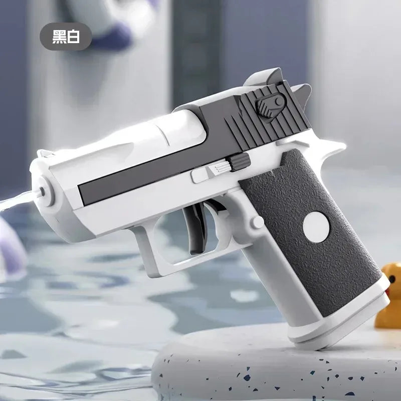 Mini Desert Eagle Water Gun | Continuous Firing Outdoor Water Pistol for Kids, Summer close-up view