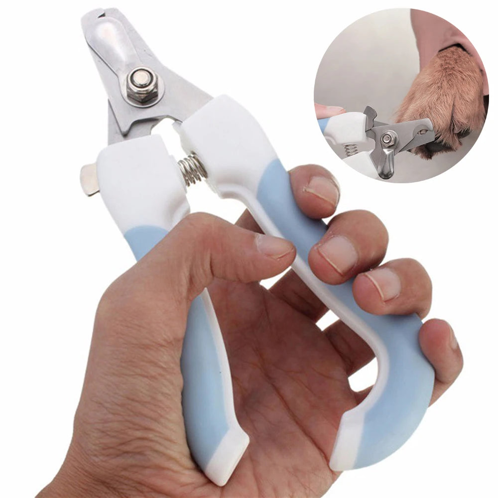 Professional Pet Nail Clippers Dog Cat Stainless Steel Two-color Labor-Saving Nail Clippers Convenie