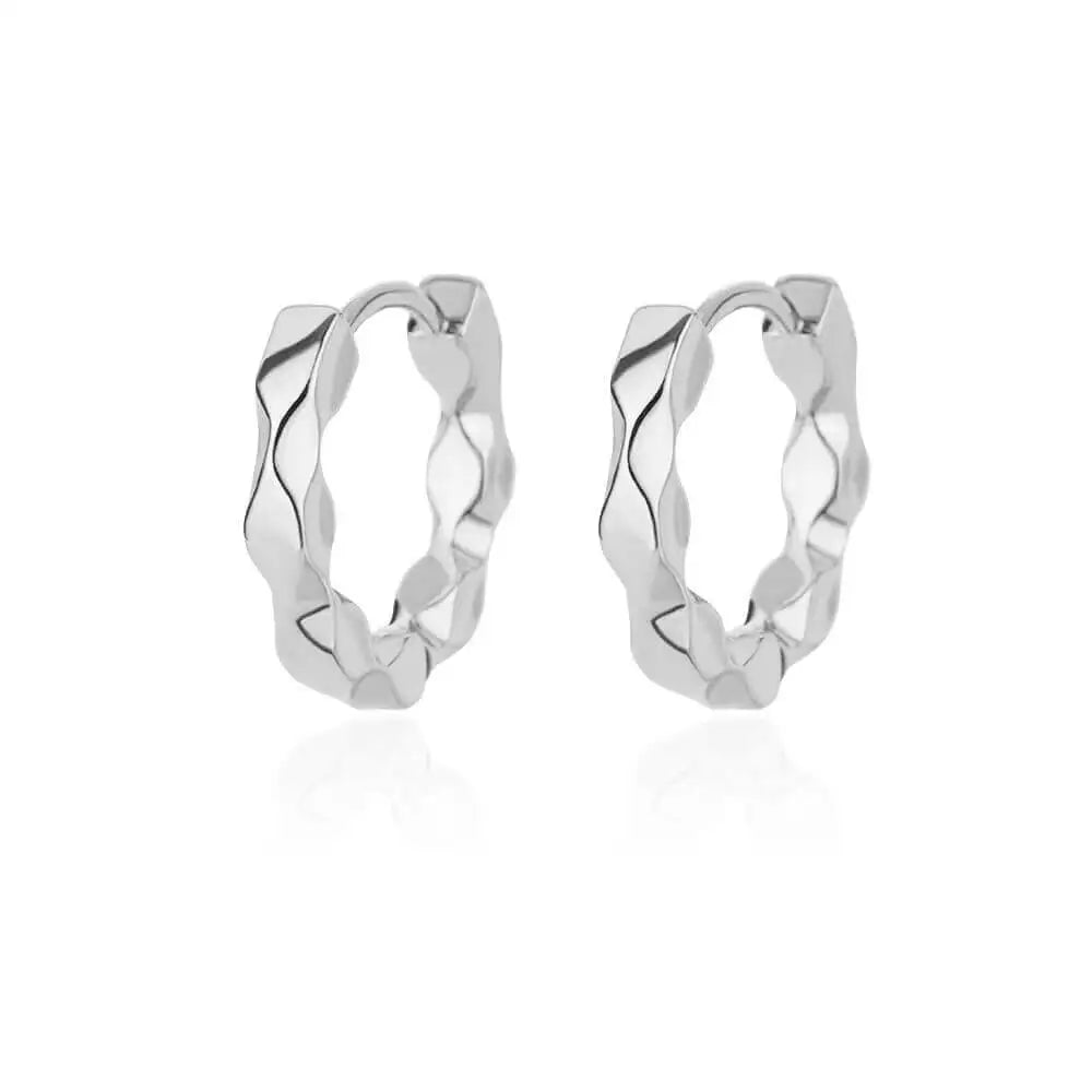 Round Stainless Steel Hoop Earrings for Women