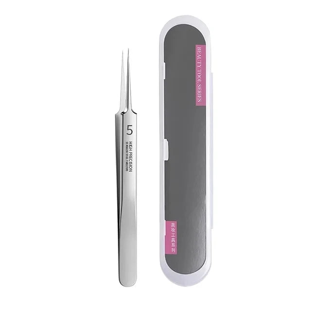 Ultra-Fine Blackhead Remover Tweezers | Precision Acne Extraction Tool close-up view