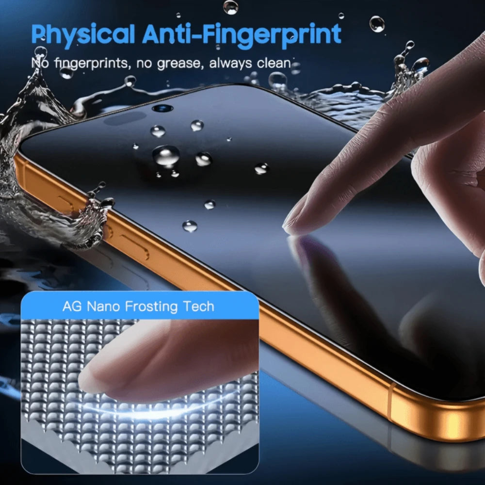 NNBILI Anti-Spy Tempered Glass Screen Protector for iPhone 17 Pro Max 16 15 14 13 12 lifestyle view