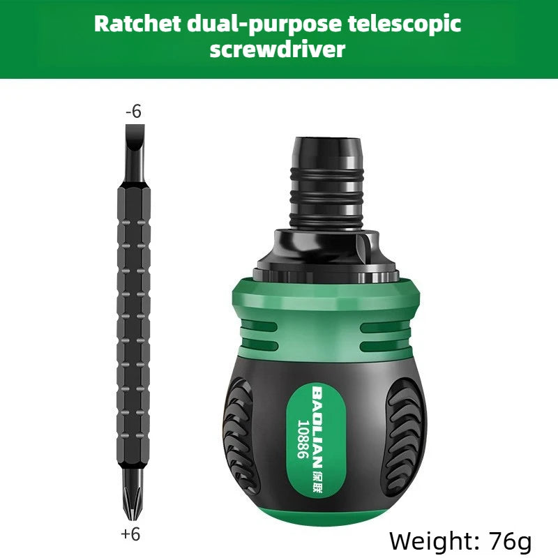 Ratchet Screwdriver Set with Multifunctional Adjustable Bits | Precision Hand Tool Ki alternate view