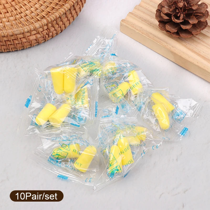 10 Pairs Sponge Earplugs | Noise-Isolating Sleep & Work Earplug Set alternate view