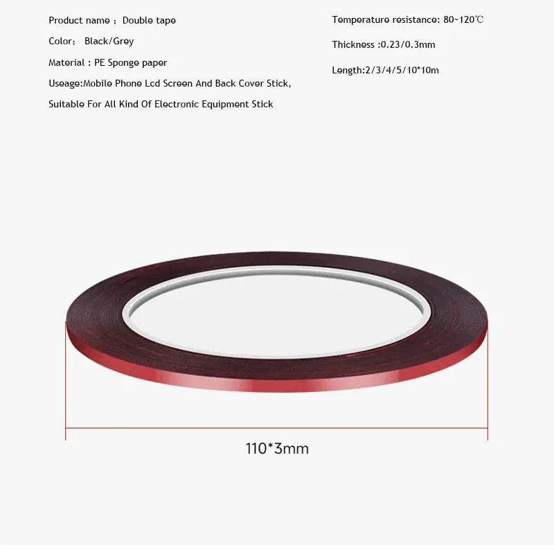 Amaoe Double Sided Adhesive Tape | High Temperature Resistant Sealing Tape for Phone and detail view