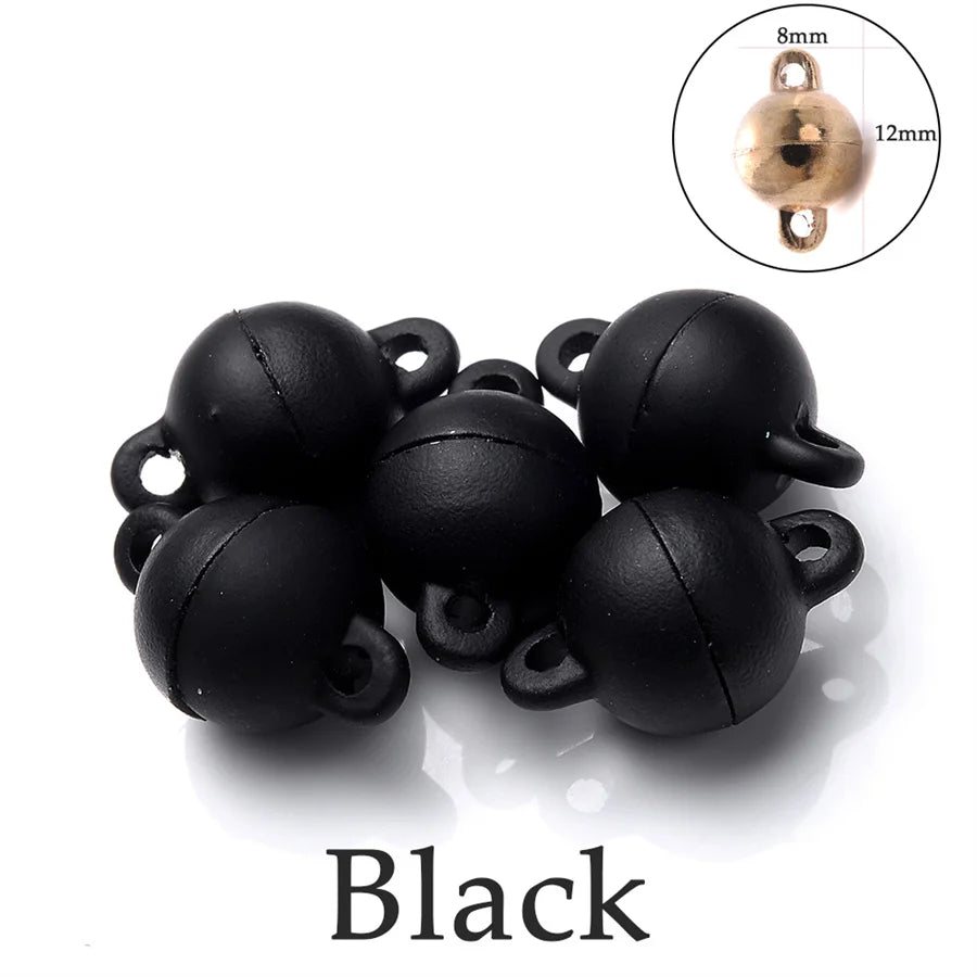 Heart Round Magnetic Clasps Set | DIY Jewelry Connector Charms additional angle