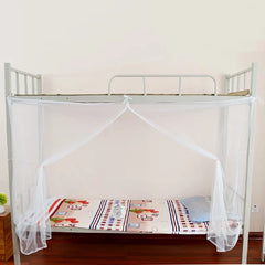 Mosquito Net for Bed Full Queen Size | 4 Corner Post Canopy Netting White alternate view