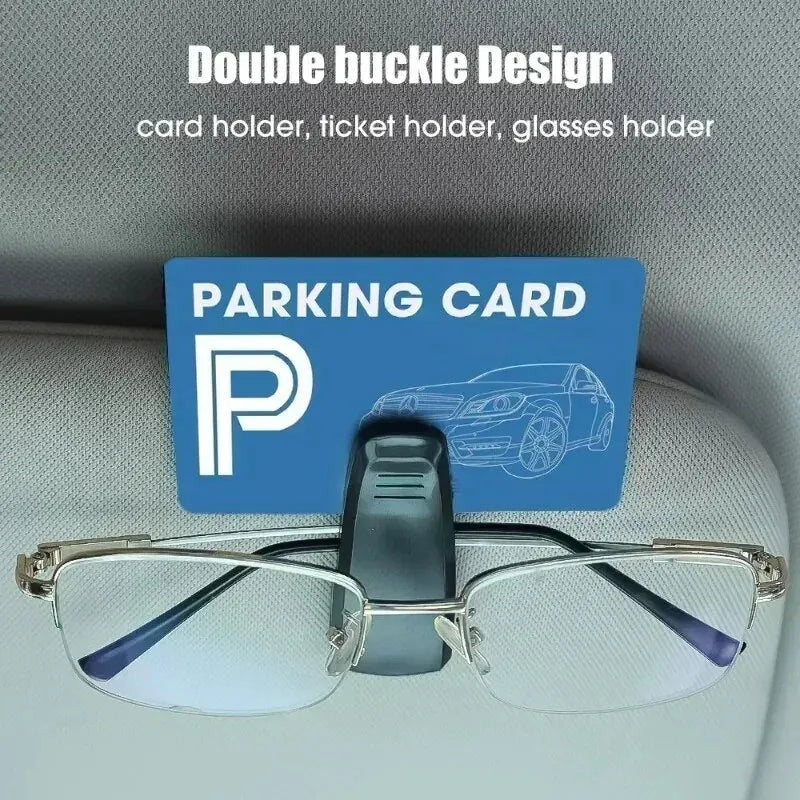 Car Sun Visor Glasses Clip Holder 2PCS Black lifestyle view