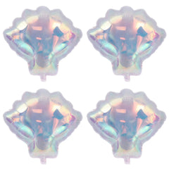 4-Pack Colorful Shell-Shaped Aluminum Foil Balloons | Ocean-Themed Party Decor