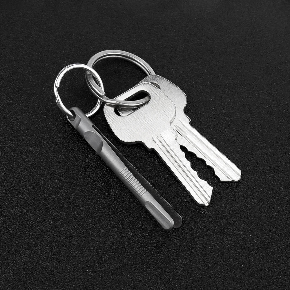 Mini Titanium Tweezers Small TC4 Titanium Alloy Portable EDC Outdoor Tool close-up view