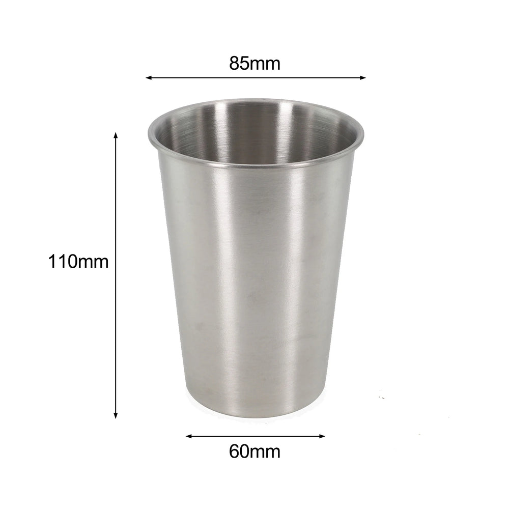 240/300/350/400/500ml Stainless Steel Beer Cup Drinking Mug For Camping Party Coffee lifestyle view