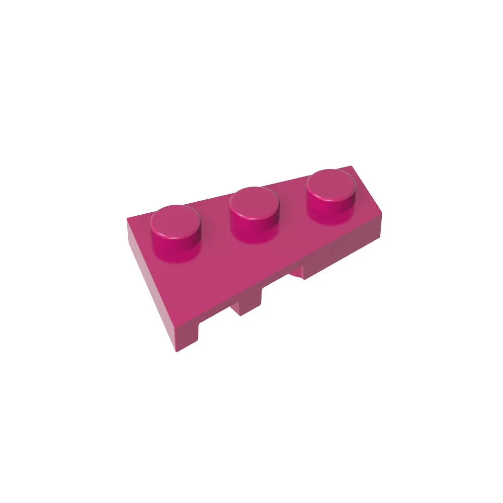 Gobricks GDS-547 Wedge Plate 3 x 2 Right | Compatible Building Block for DIY Creati additional angle