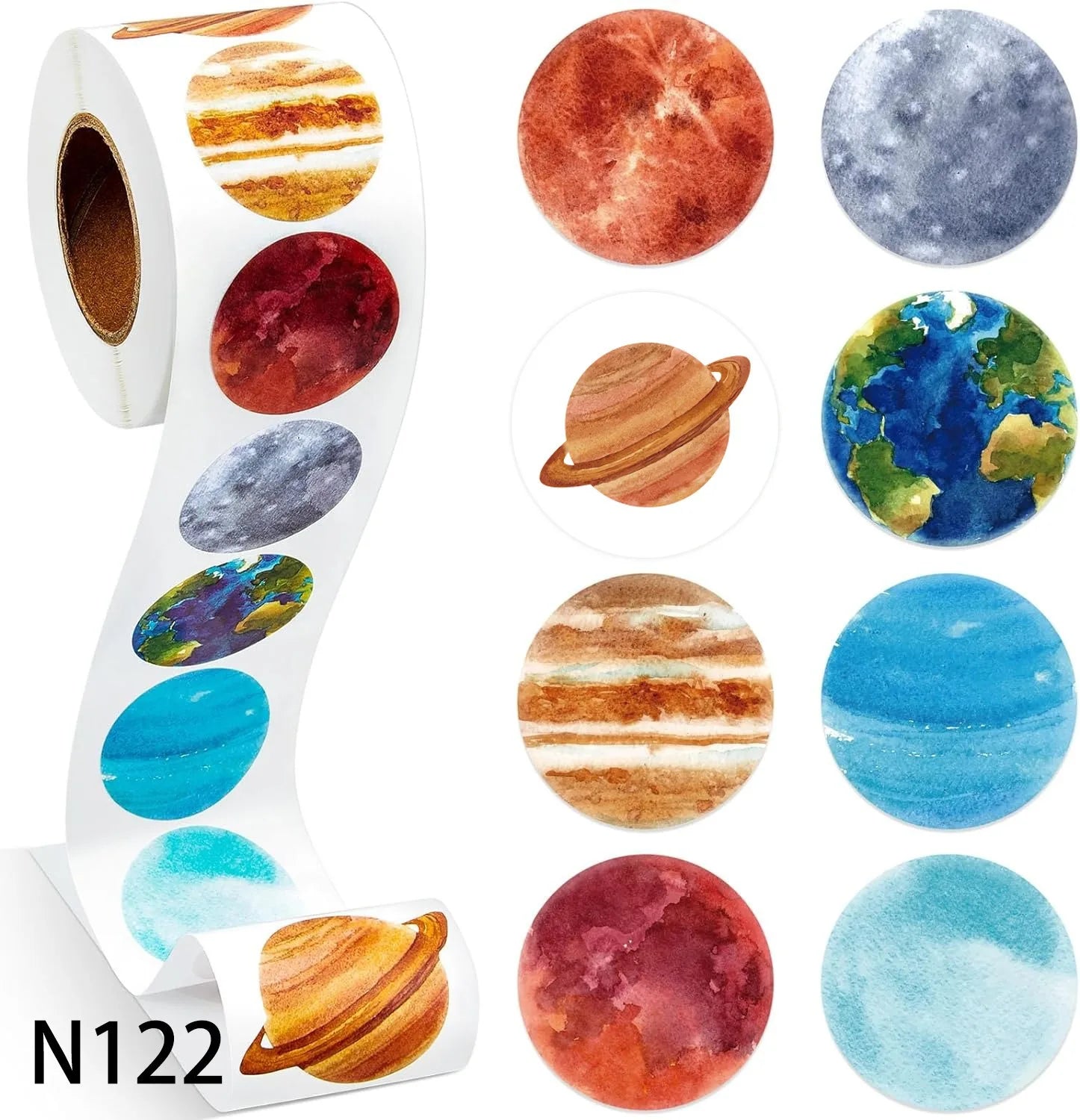 100-500PCS New Stickers Small Roll Packaging Animal Pack Rolling Stickers Photocard D lifestyle view