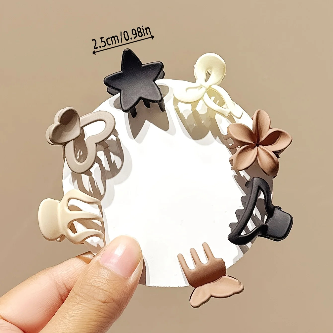 Beige Hair Pins 5-30pcs, Non-Slip Small Hair Clips for Women, Mixed Pack for Fine Hair Gift Idea