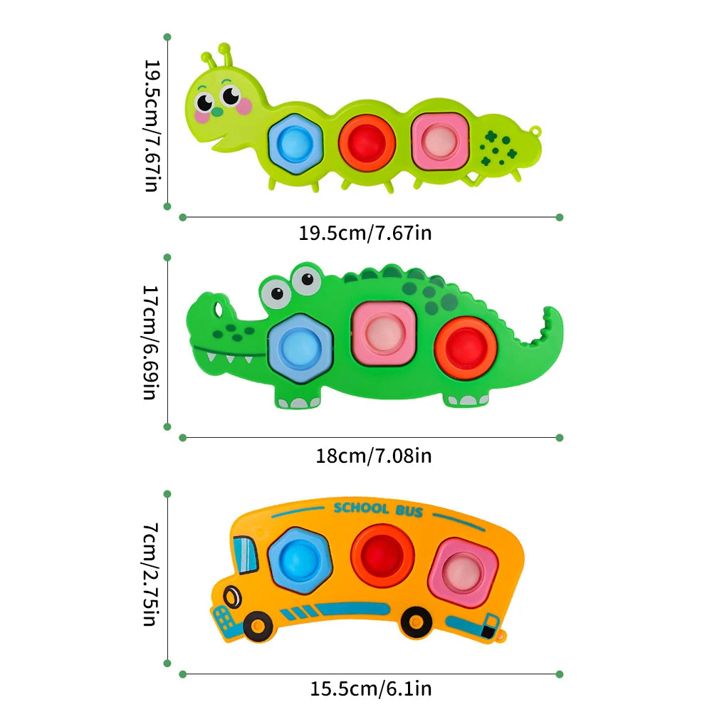 Finger Press Fidget Toys for Kids | Sensory Stress Relief Activity Toy additional angle