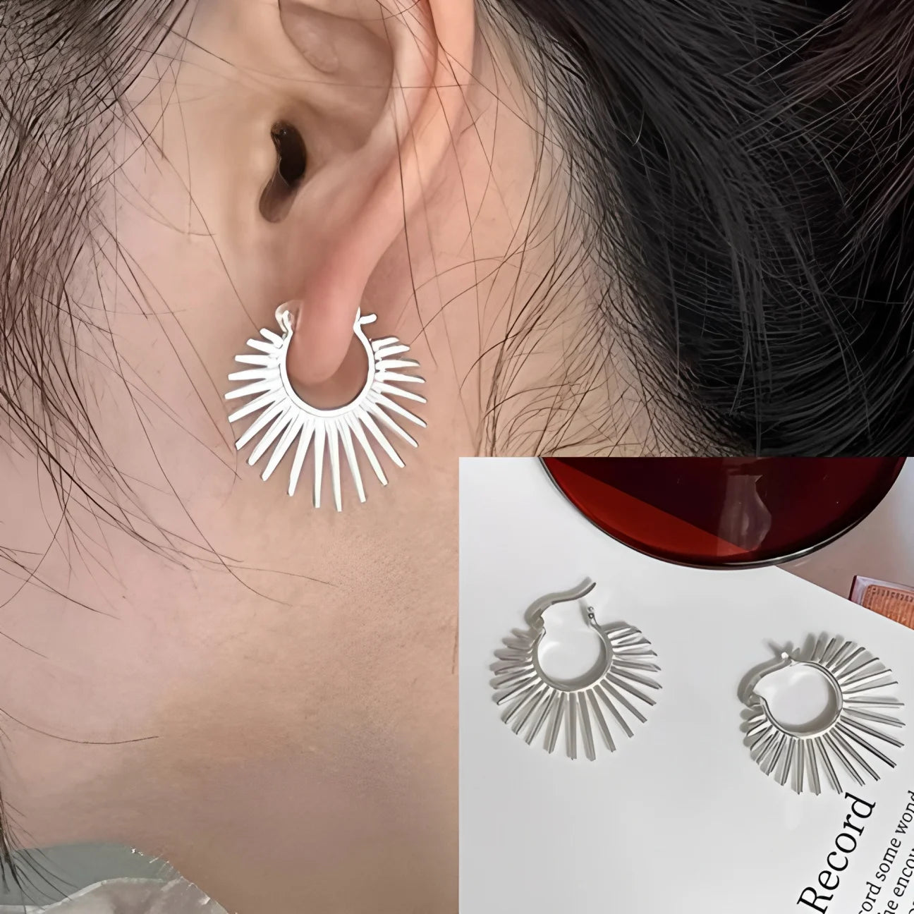 PANJBJ 925 Sterling Silver Bow Knot Earring for Women Texture Tassels Sweet Romanti additional angle