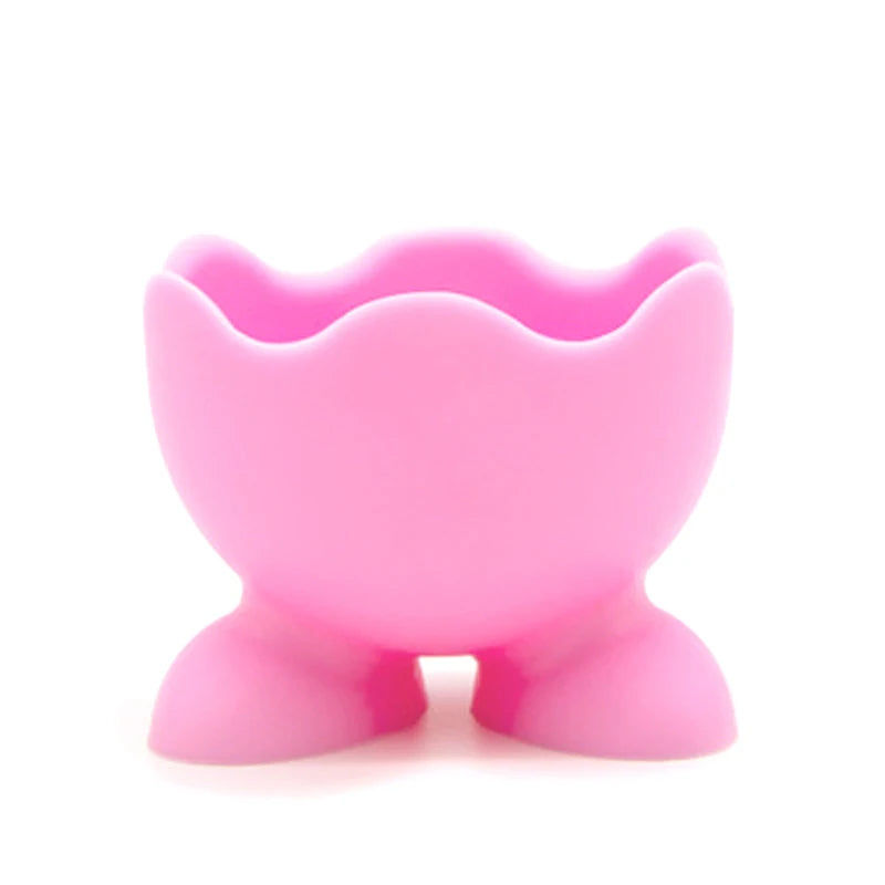 5PCS Silicone Egg Cup Holders | Food Grade Egg Storage Rack and Poacher Cups detail view