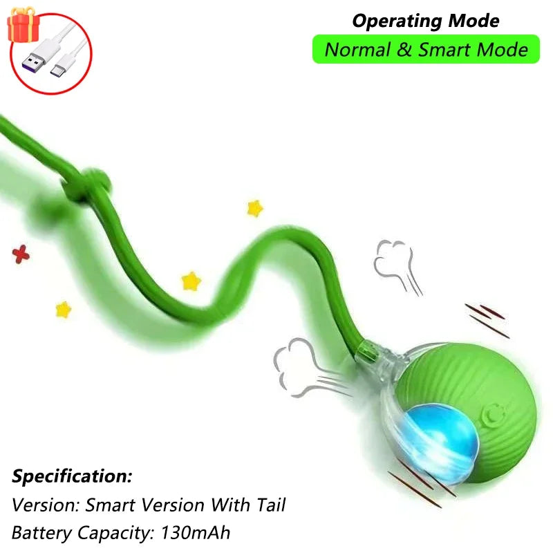 Interactive Smart Cat Toy Ball | Automatic Rolling Ball with Obstacle Avoidance detail view
