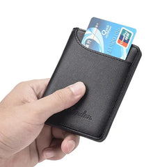 Ultra Thin Vertical Wallet for Men | Minimalist Soft Card Holder detail view