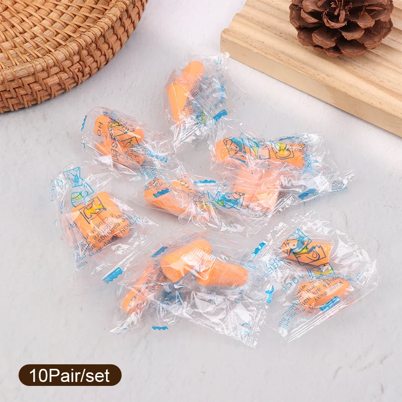 10 Pairs Sponge Earplugs | Noise-Isolating Sleep & Work Earplug Set alternate view
