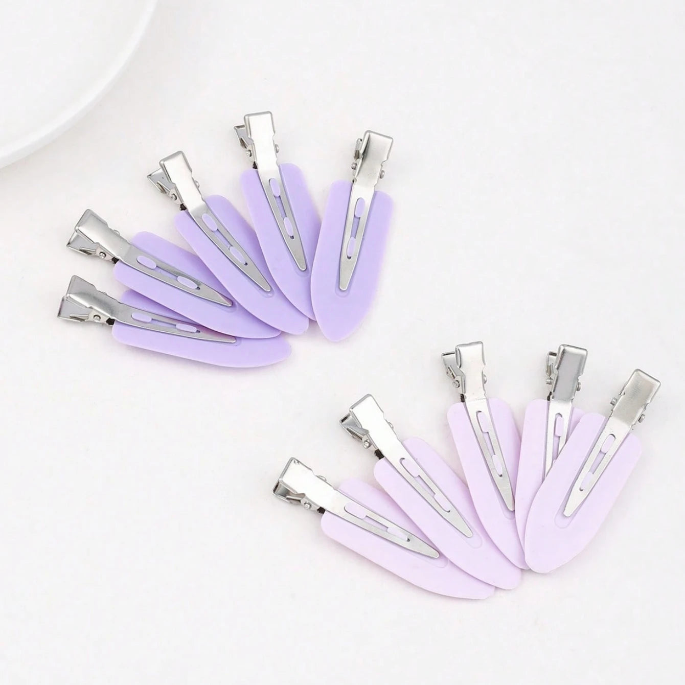 10pcs/set Bend Seamless Hair Clips Side Bangs Barrette Makeup Washing Face additional angle