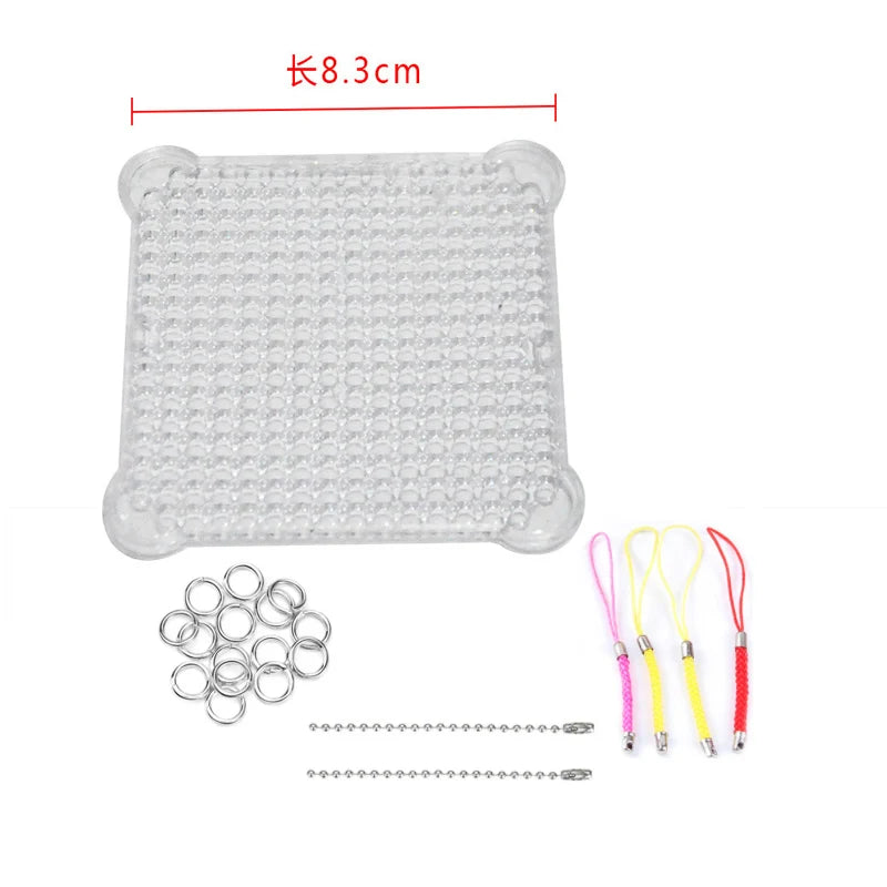 500PCS/Set Jewel Beads 3D Puzzle toys for Children 6 Colors Refill Pack Water sticky B close-up view