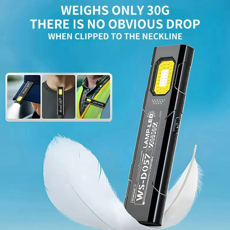 LED Keychain Flashlight Rechargeable | 550LM Portable Mini Torch with Magnet additional angle