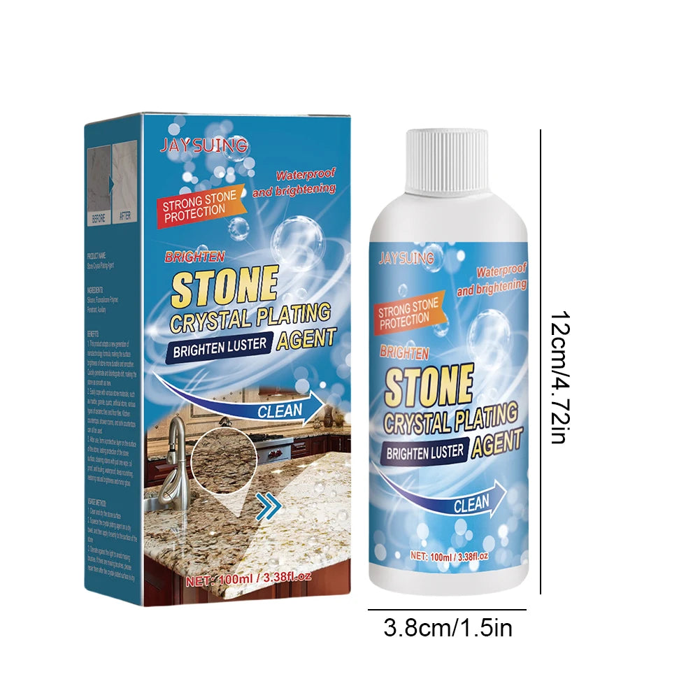 Stone Crystal Plating Agent with Sponge and Towel | Marble Nano Polishing Liquid lifestyle view